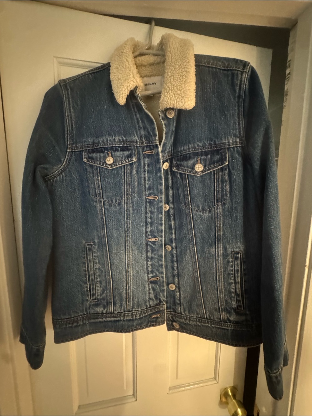 Blue Denim Sherpa-Lined Jacket